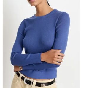 Alex Mill Ava Crewneck Sweater In Extra Fine Merino In Mystic Blue M NWT HTF